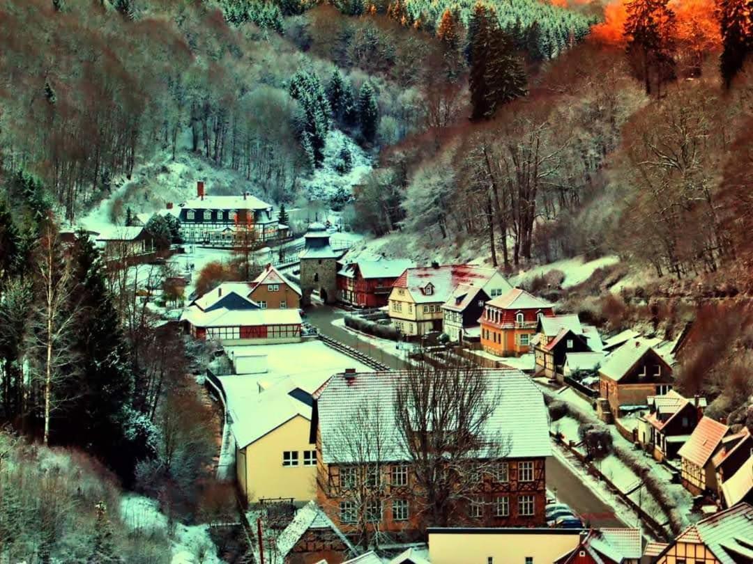 Ferienapartmenthaus am Rittertor Stolberg i. Harz Esterno foto